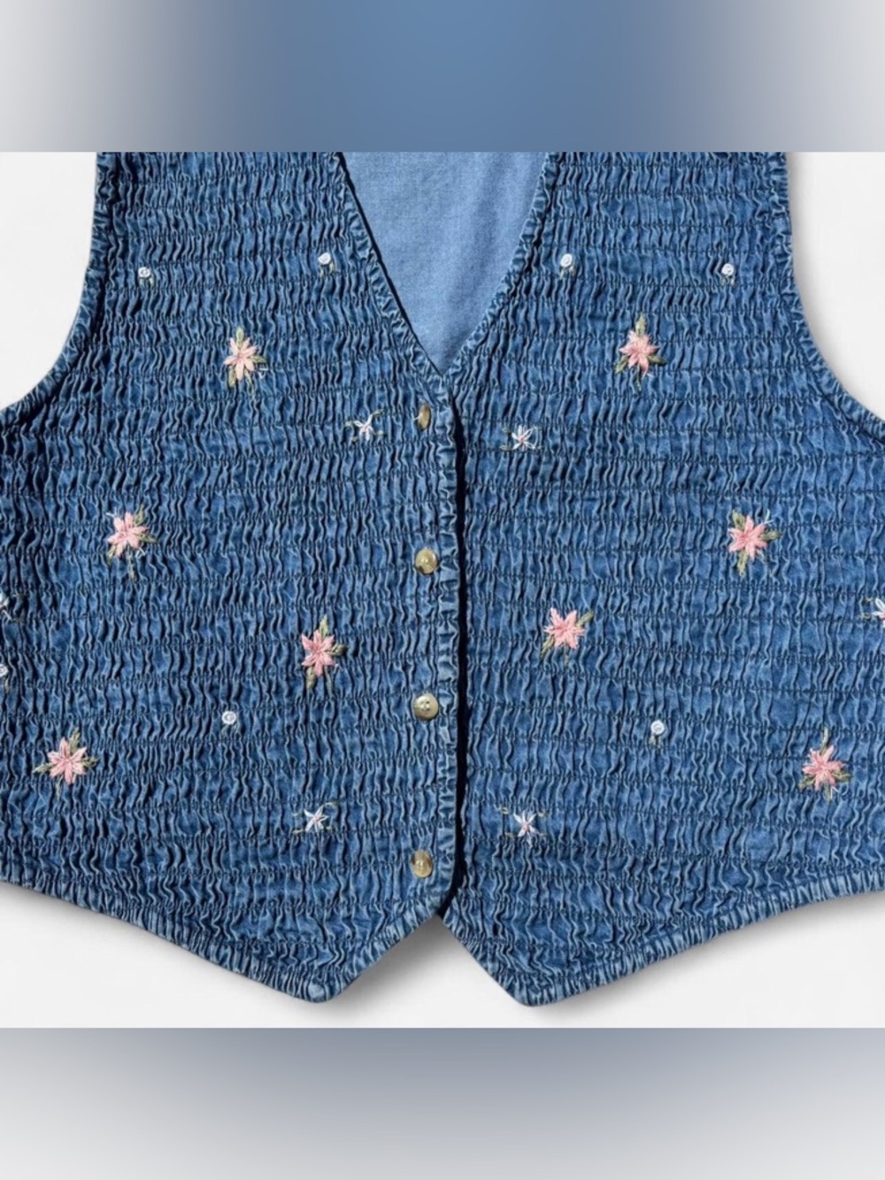 VTG 1990’s Denim Vest - Picture 3 of 7